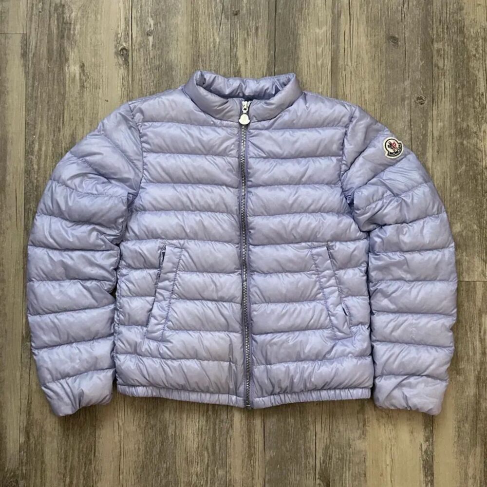 Kids Moncler Purple Lilac Puffer Jacket Kiev Giubbotto Size XL